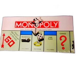 Vintage Monopoly Board Game Parker Brothers Brand NEW Sealed #0009 1985
